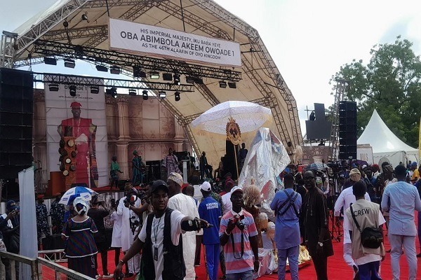Gov Makinde, Oba Owoade Arrive at Coronation Venue