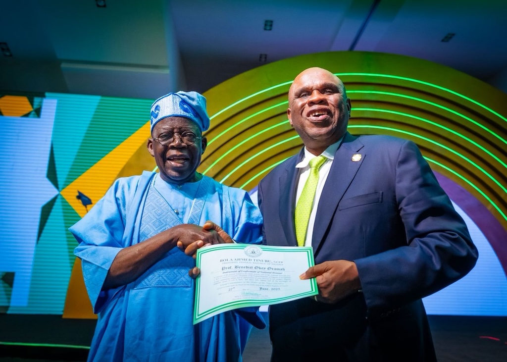 President Tinubu Awards GCON to Oramah for Banking Excellence
