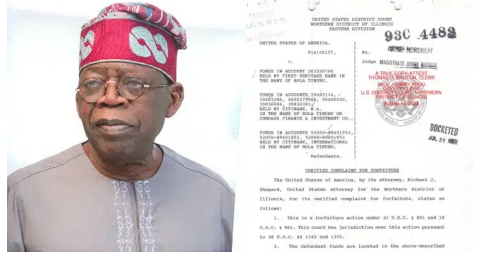 Greenspan: Tinubu seeks to protect personal records from FBI, DEA disclosure