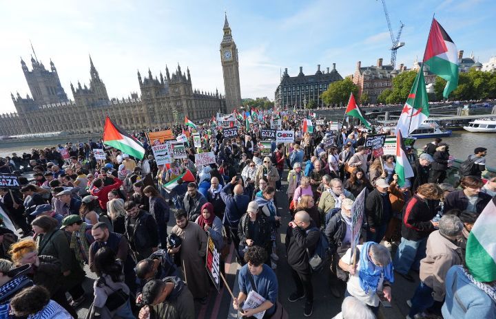pro-Palestinian protest in London
