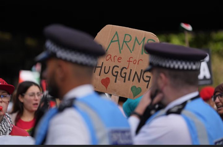 pro-Palestinian protest in London