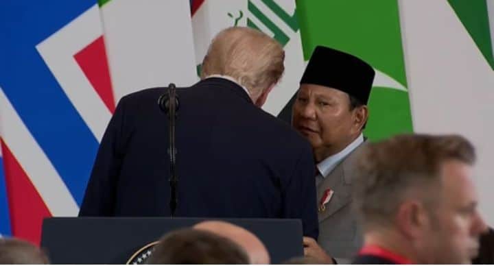 Prabowo hot mic moment stirs controversy at Trump Gaza summit