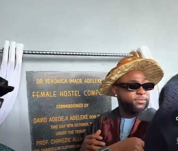 Davido builds hostel in Clifford University