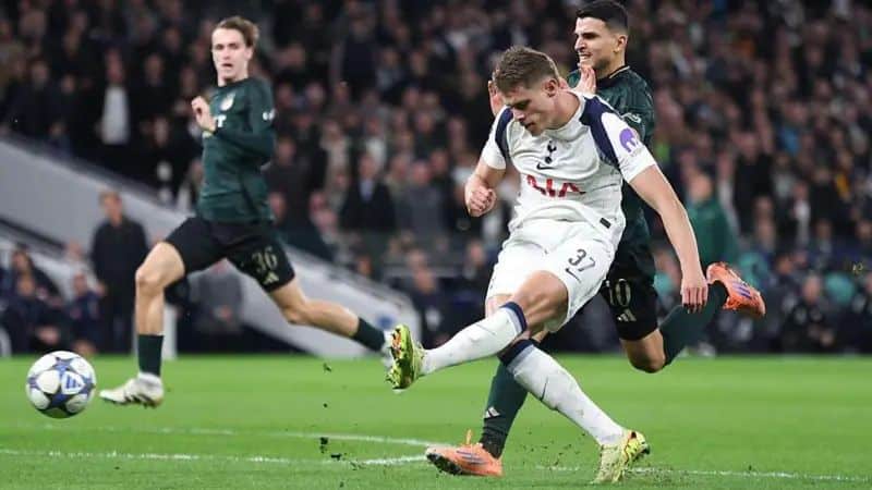 Micky van de Ven goal: Tottenham defender’s stunning solo run lights up Champions League