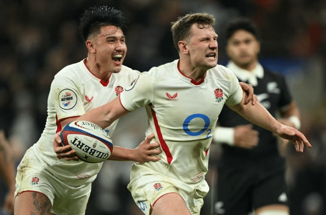 England outclasses All Blacks,Steve Borthwick,Ollie Lawrence,Autumn Nations Series,Allianz Stadium