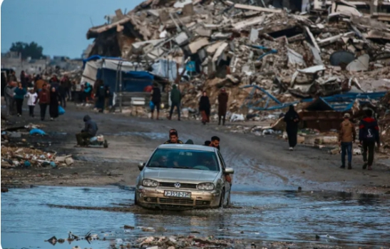 Storm Byron intensifies humanitarian crisis in Gaza as floods worsen conditions