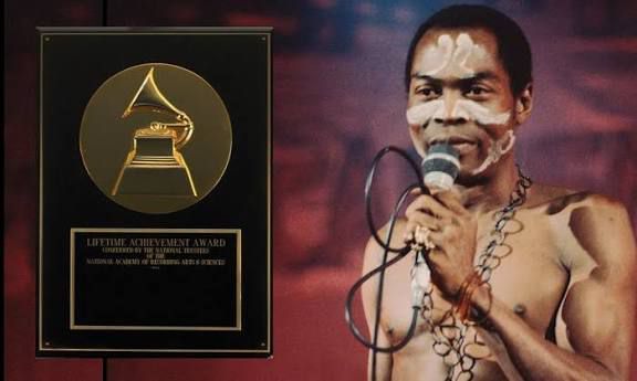 Fela Kuti Grammy Lifetime Posthumous Award