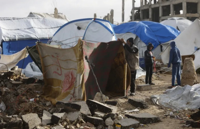 New storm to hit Gaza as harsh winter weather worsens conditions for thousands of displaced Palestinians living in damaged tents across the enclave.