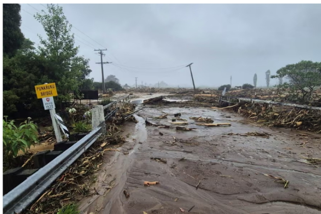 New Zealand storms crisis deepens as landslide leaves people missing and east coast likened to war zone