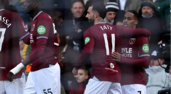 10-Man West Ham battle past Burton into FA Cup fifth round thriller