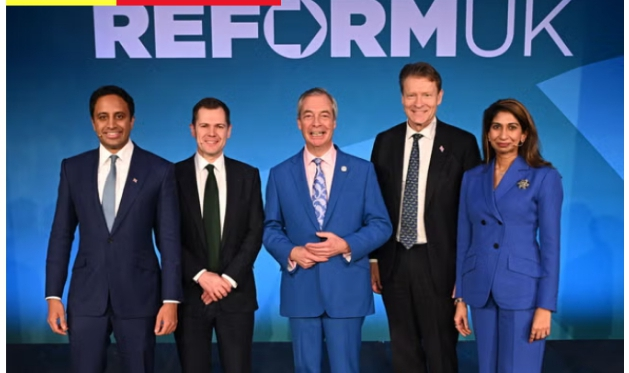 Reform UK vows to repeal Equality Act as Farage unveils top team and claims mantle of opposition