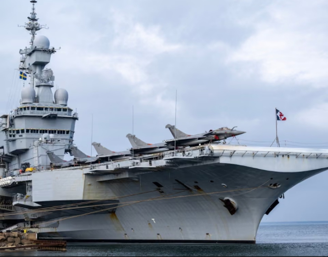 Sweden jammed Russian drone near French aircraft carrier as hybrid war tears grow
