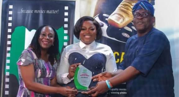Funke Akindele Recognised For Hard Work And Consistency At NFVCB Awards