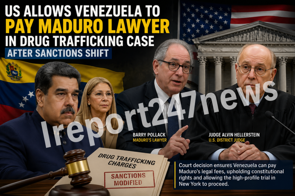 US allows Venezuela to fund Maduro lawyer in drug trafficking case