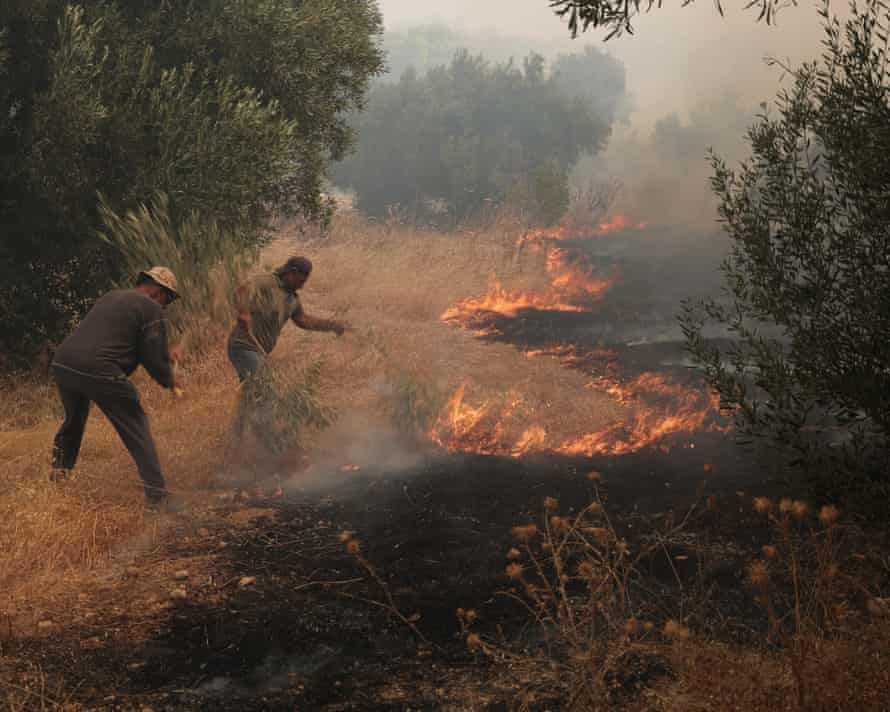 Greece wildfire helicopter crash kills crew as Europe battles blazes