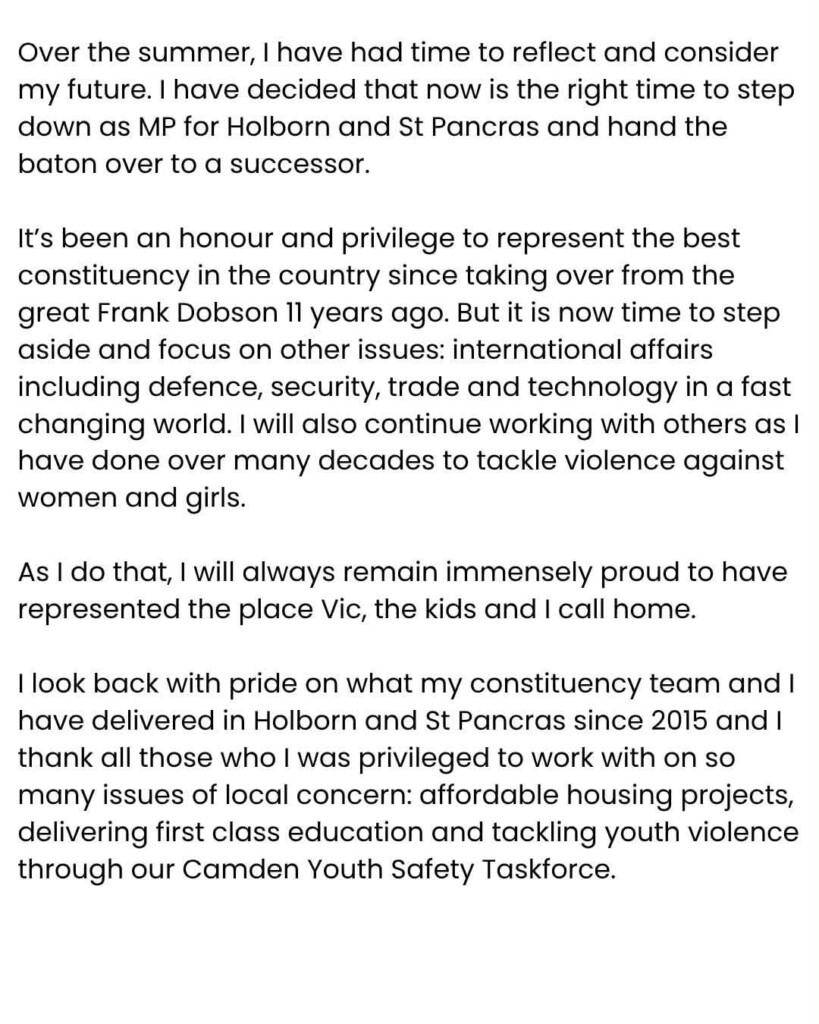 Keir Starmer steps down as MP after 11 years