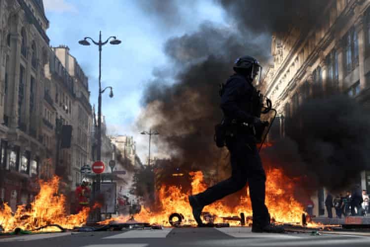 France protests update: Police clash with thousands as demonstrations over high prices turn violent