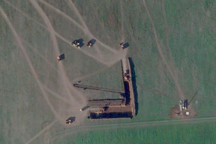 Russia's new drone launch base near Ukraine nearly complete after six weeks of construction